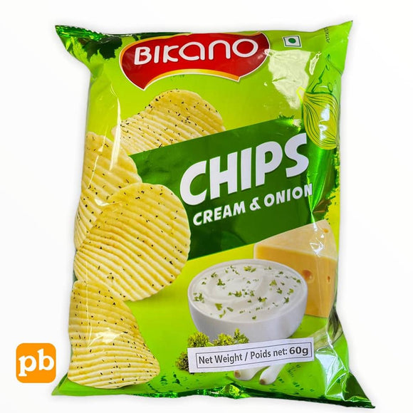 Bikano Cream N Onion Chips 60g