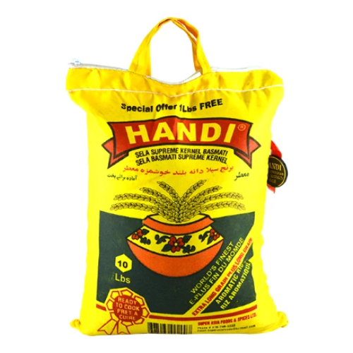 Handi Sela Supreme Basmati Rice 10lb